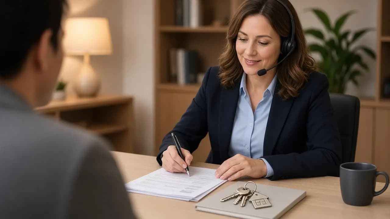 Mortgage lending team reviewing applications