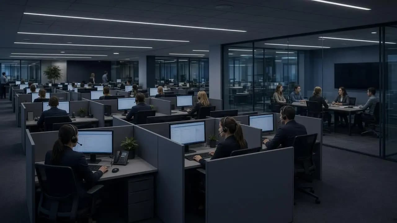 Enterprise contact center operations floor
